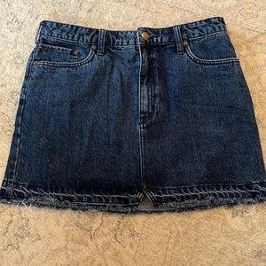 Free People Jean Skirt
